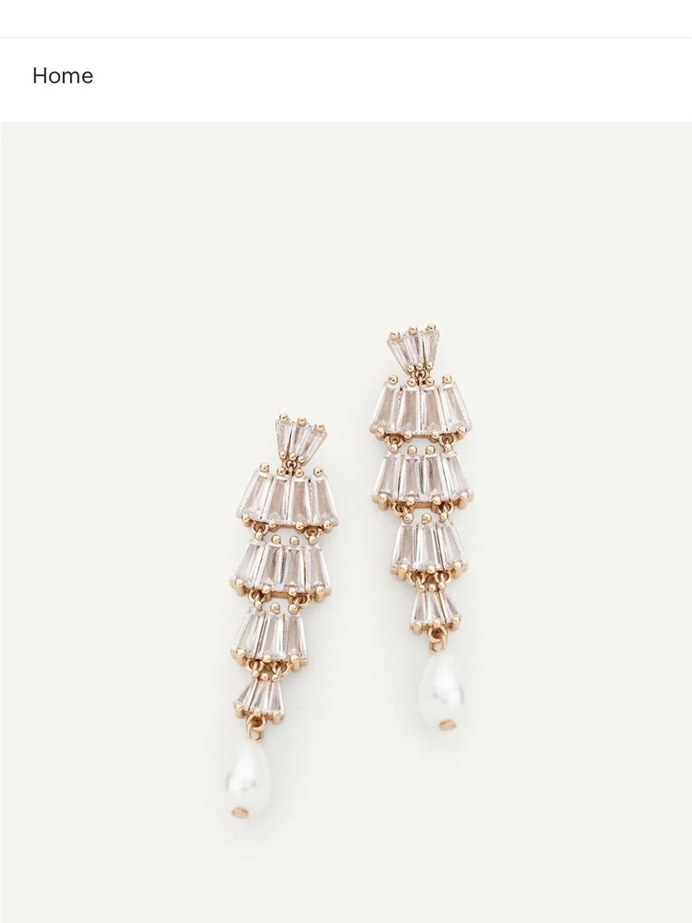 Olive & Piper Pearl Drop Statement Earrings
